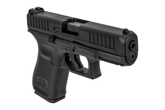 Glock G44 22lr pistol features adjustable rear sights and the Glock Marksman barrel